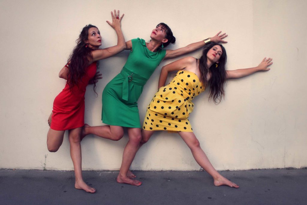 Photo du Trio Cosmos (Laurine Arcel, Céline Koenig, Emilie Souillot), par Jérémy Zucchi (2015)