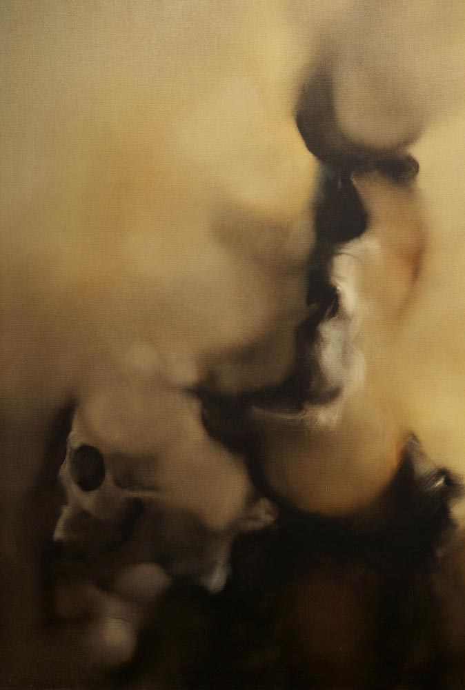Vanité de Jean Janoir, peinture à l'huile (1974).