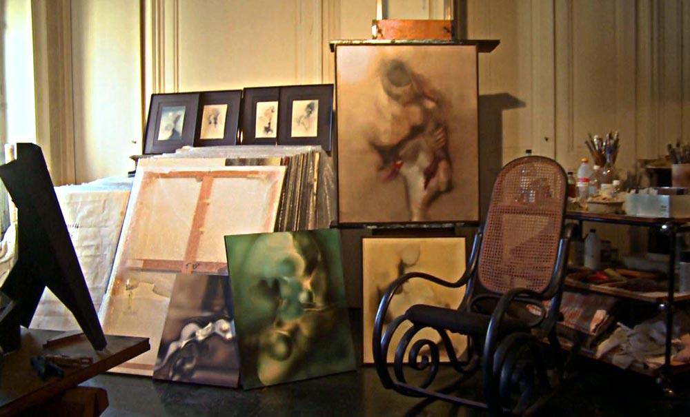 L'atelier de Jean Janoir en 2011, resté en l'état depuis 1995.