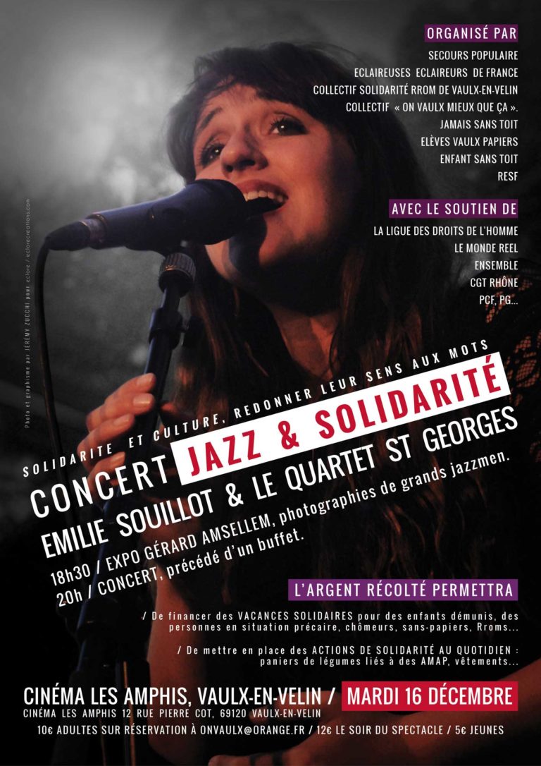 Affiche pour un concert d’Émilie Souillot avec le Quartet Saint-Georges, par Jérémy Zucchi (2015)
