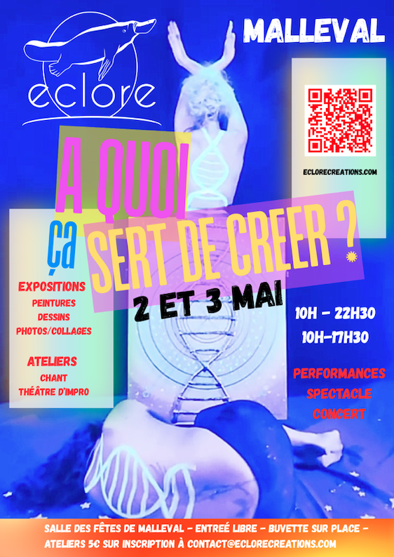 A quoi ça sert de créer ? affiche - Eclore Créations