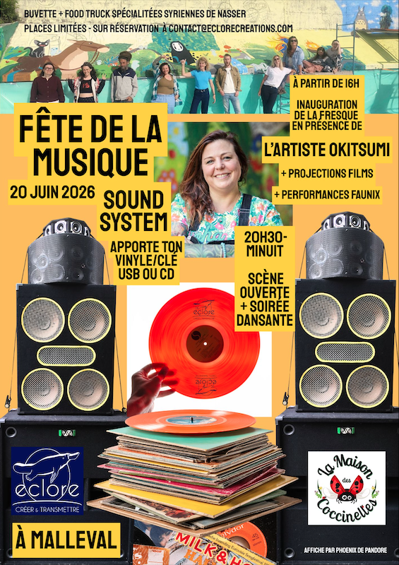 Fête de la musique Eclore Créations 2026 - Malleval - Loire 42